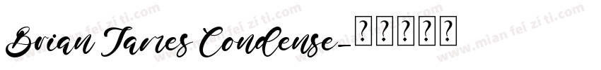 Brian James Condense字体转换